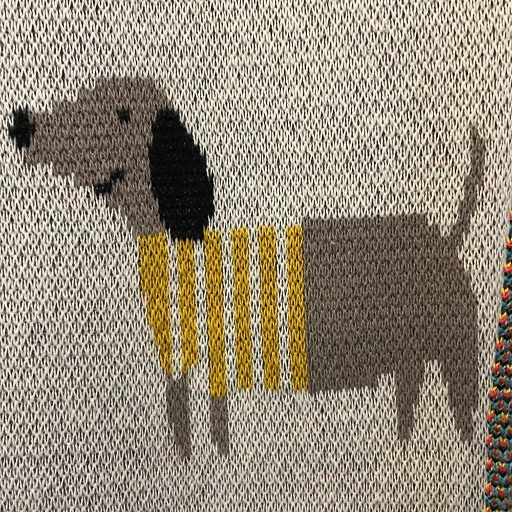 Dachshund  💯 % cotton throw blanket.